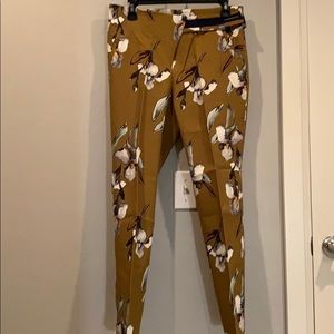Zara linen floral pants